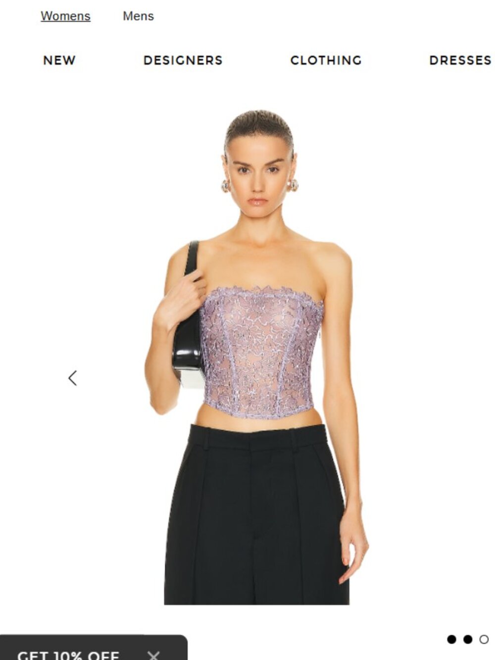Fleur du Mal Whitney Embroidery Corset Top Thistle XS NWT Discontinued Colorway